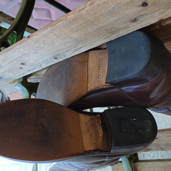 Coach Joel leather riding boots. Size 6 1/2. Brown. Very good condition. - Picture 5 of 7